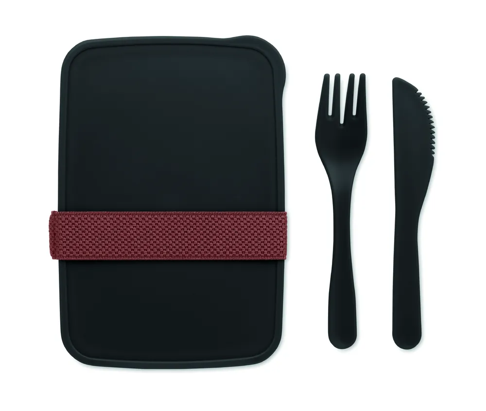 Sunday · Lunchbox met bestek – Zwart