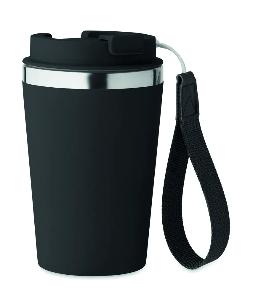 Topaz · Dubbelwandige beker 350ml – Zwart