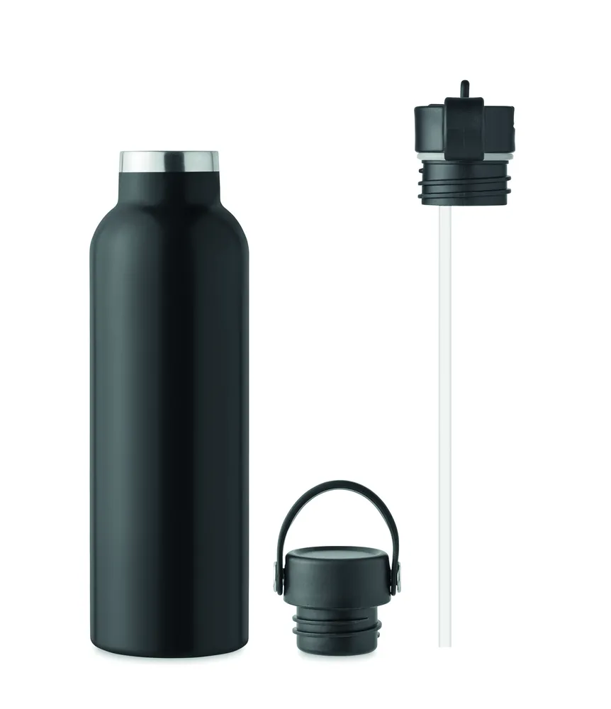 Boali · Dubbelwandige fles 700 ml – Zwart