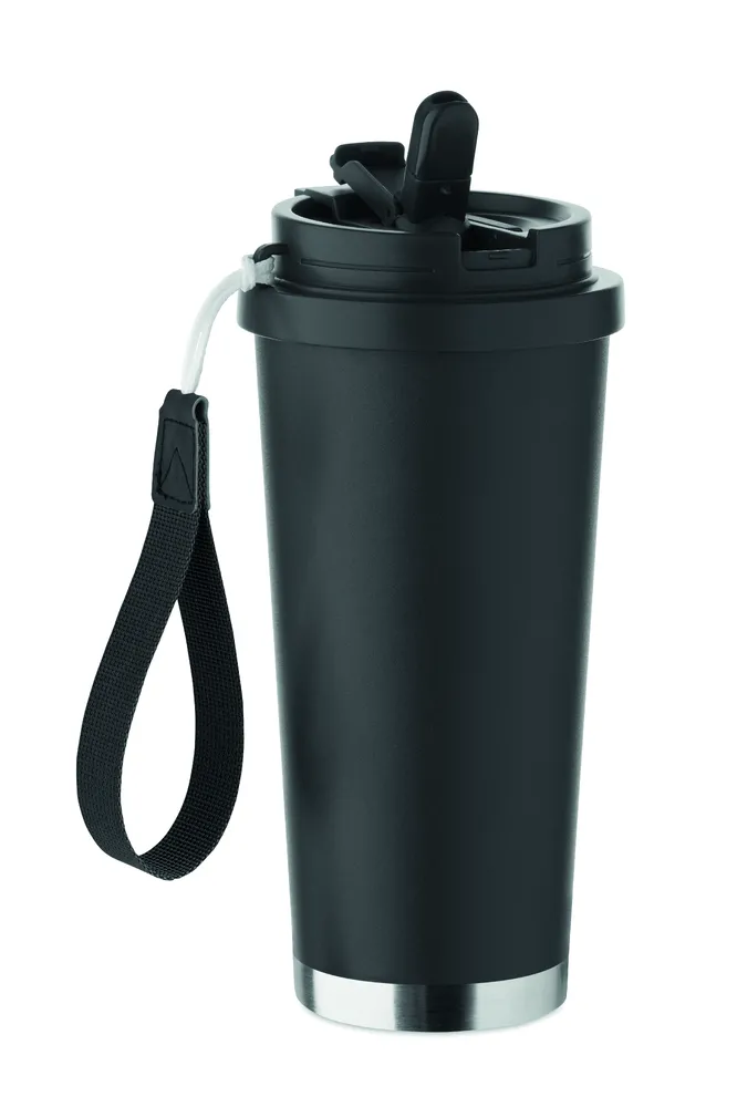 Topaz Large · Dubbelwandige beker 500ml – Zwart