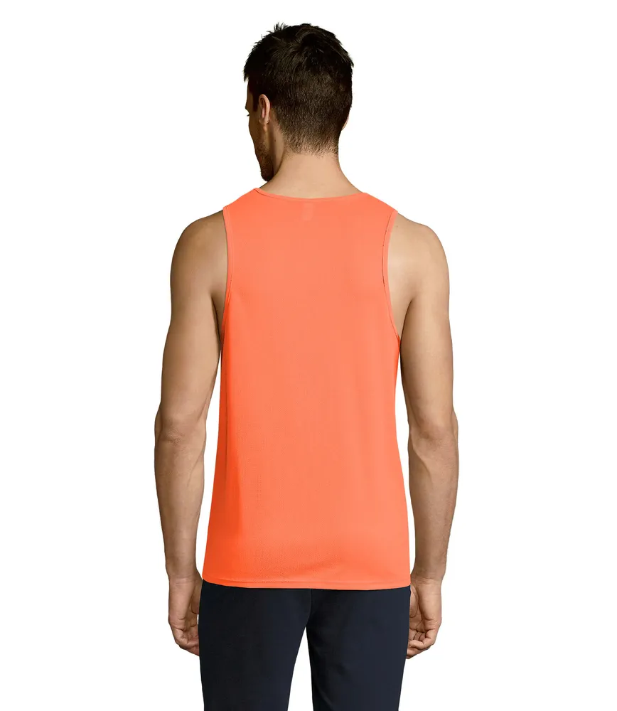 Sporty Tt Men Tank Top – Neon oranje