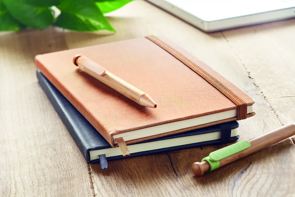 Baobab · Gerecycled PU A5 notitieboek – Bruin