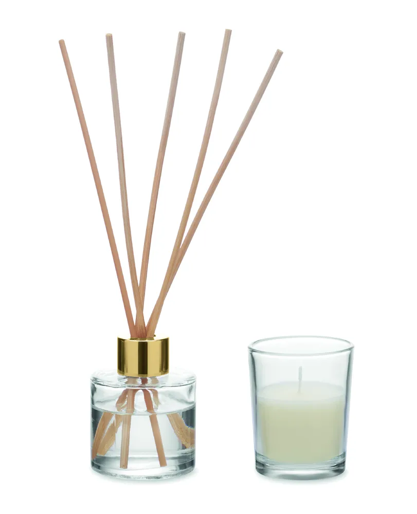 Gingle · Vanille diffuser & kaarsenset – Beige