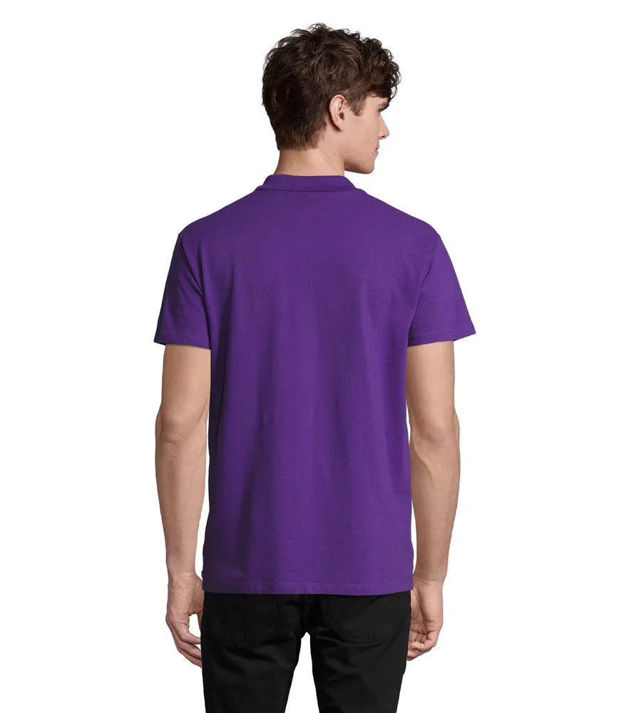 Spring Ii Heren Polo 210g – Donker paars