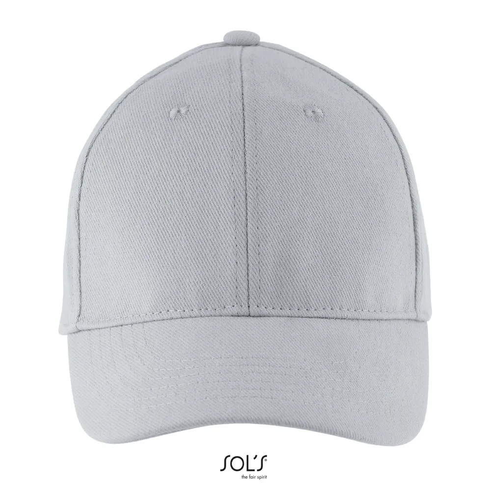 Buffalo Six Panel Cap – Zuiver grijs