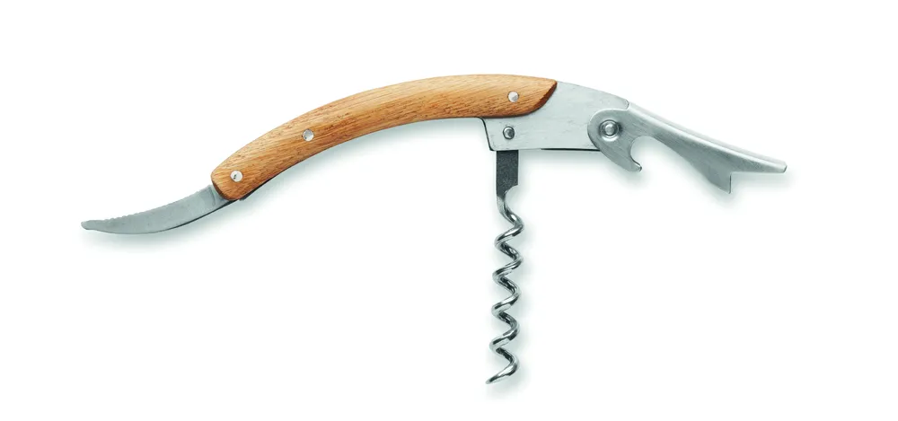 Blaiter · Roestvrijstalen kelnermes – Hout