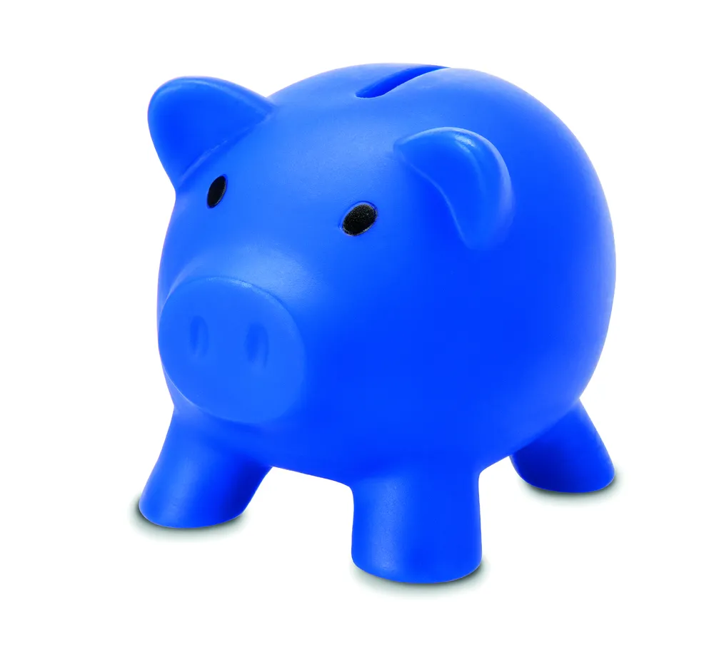 Softco · Spaarvarken – Blauw