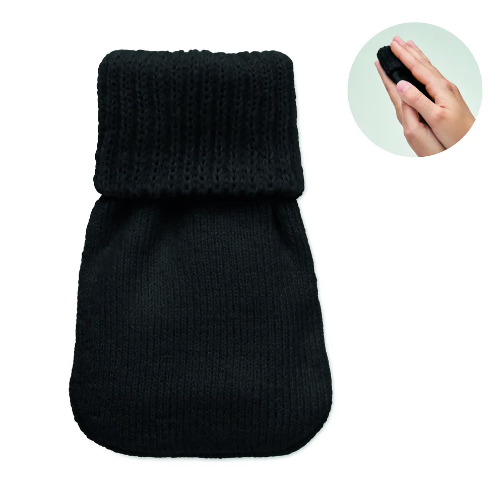 Warmmuff · Handwarmer gebreid polyester – Zwart