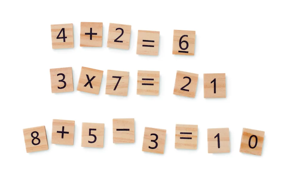 Educount · Educatief houten telspel – Beige