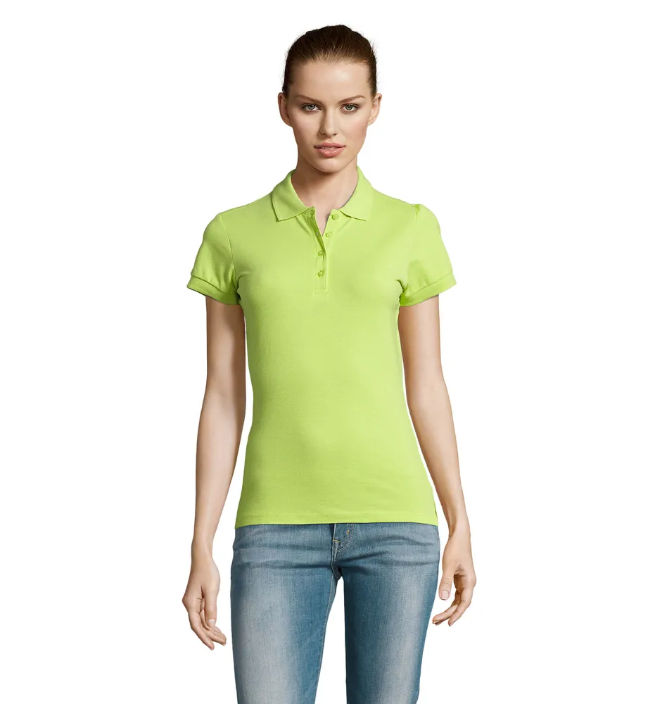 Passion dames polo 170g – Apple green