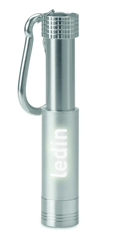 Pop Light · Aluminium/ABS LED zaklampje – Zilver