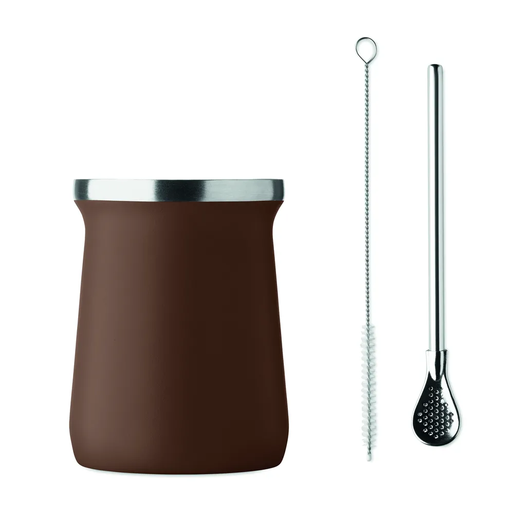 Miyerba · Yerba maté theekopje – Bruin