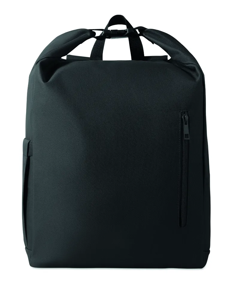 Uniton · 15" rolltop laptop rugzak – Zwart