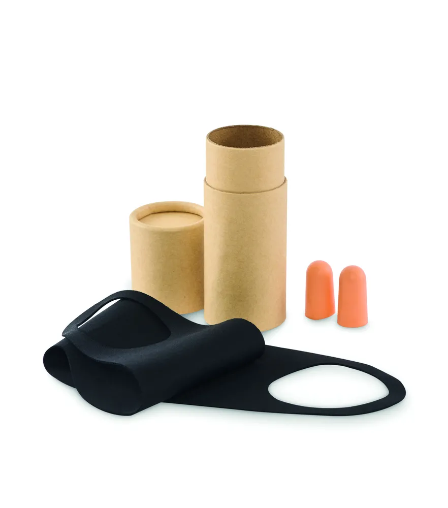 Maskset · Reisset in kartonnen koker – Beige