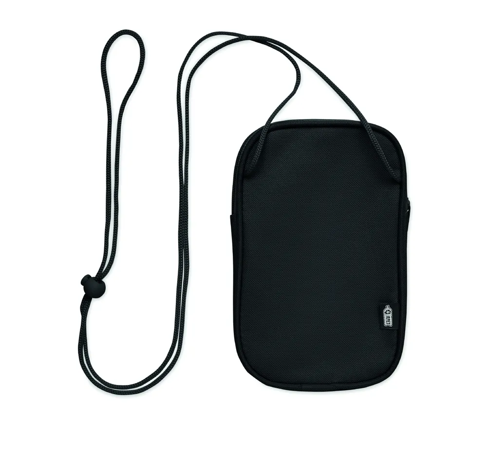 Korovin Pouch · Crossbody reistas RPET – Zwart