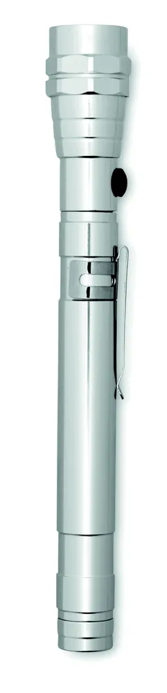 Strech-Torch · Uitschuifbare zaklamp – Zilver