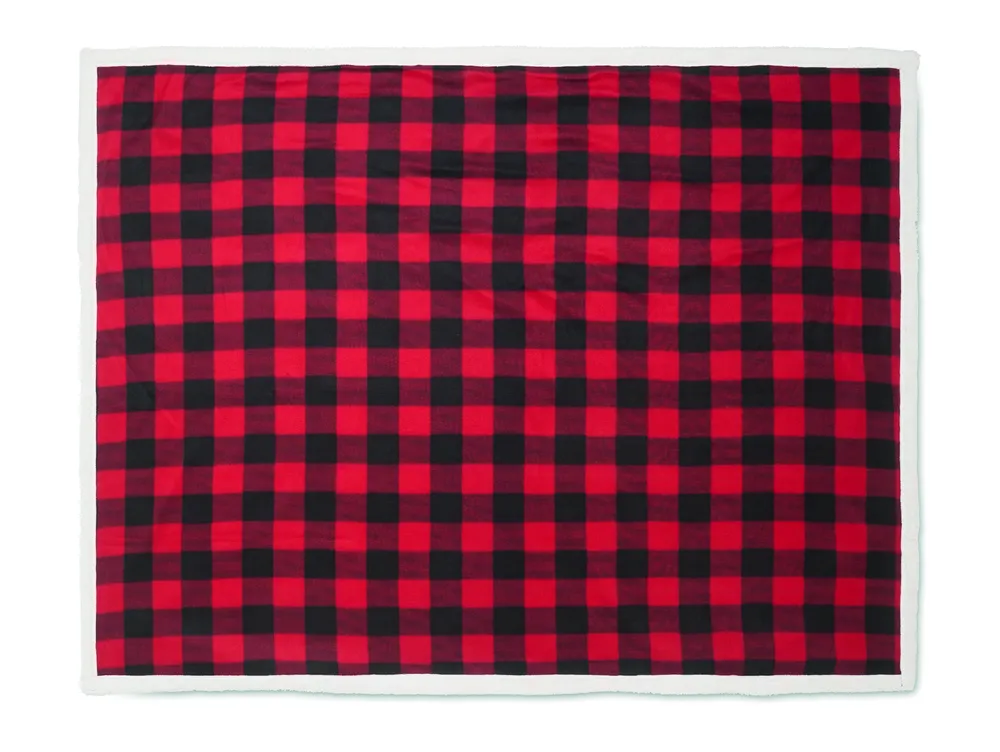 Shermatt · RPET sherpa fleecedeken – Rood