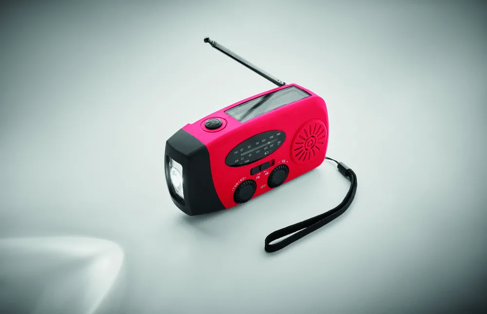 Onda · Draagbare radio met LED lamp Mo2746- – Rood