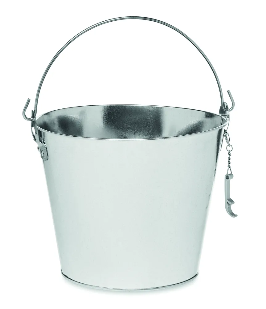 Bucky · Metalen bieremmer 4L – Mat zilver