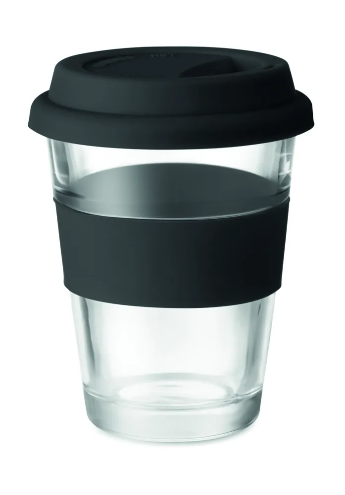 Astoglass · Glazen drinkbeker 350 ml – Zwart