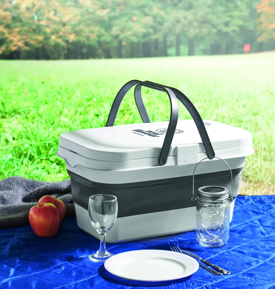 Cesta · Opvouwbare picknickmand – Wit