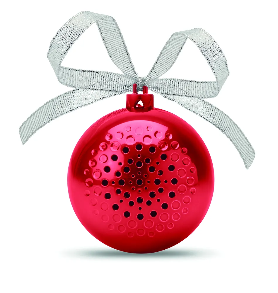 Jingle Ball · Draadloze speaker kerstbal – Rood