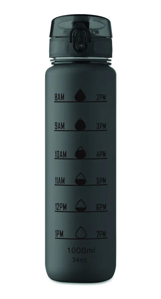 Isforden Mark · Sportwaterfles RPET 1L – Zwart