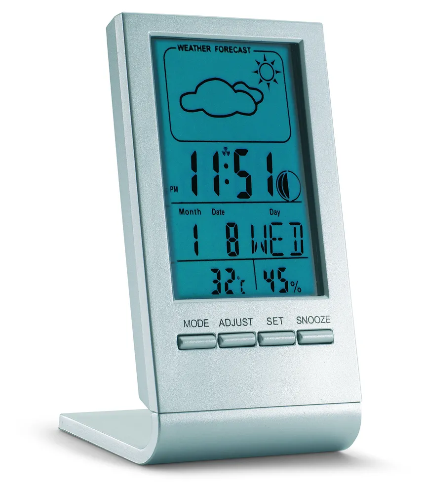 Sky · Weerstation met Lcd display – Zilver