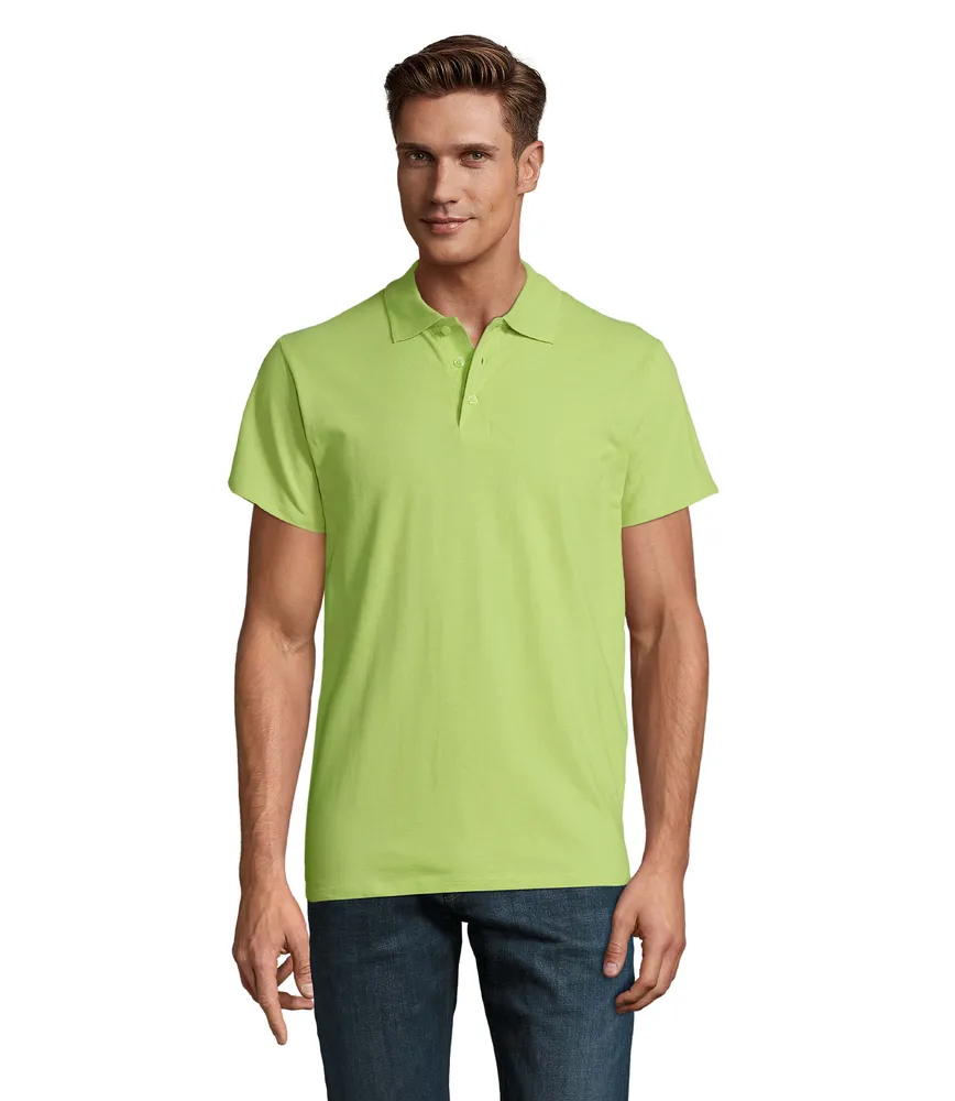 Spring Ii Heren Polo 210g – Apple green