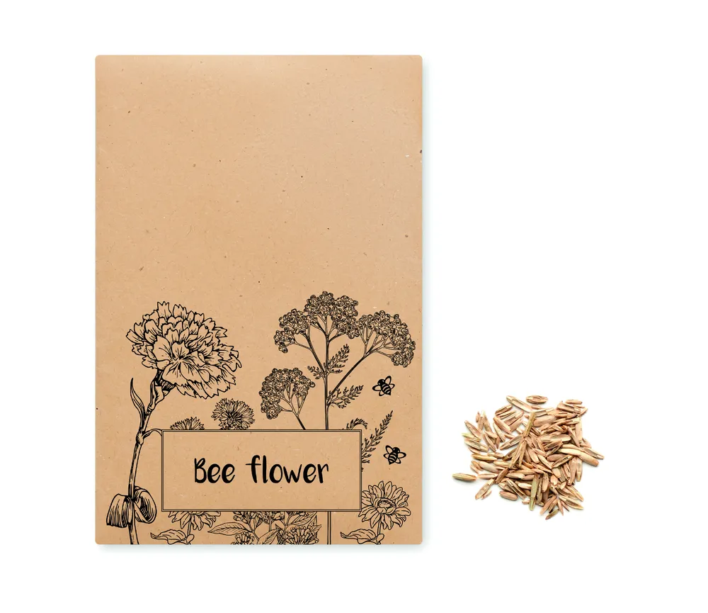 Seedlopebee · Bloemenzaadjes in envelop – Beige