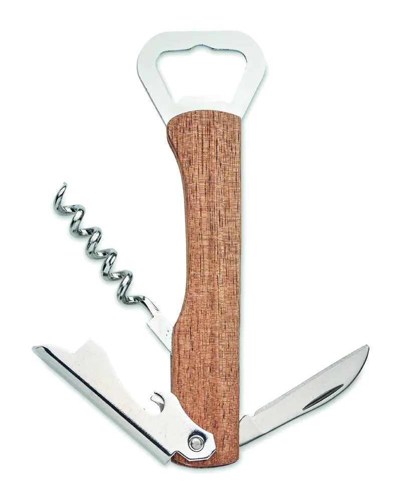Wool · 3 in 1 acacia flesopener – Hout