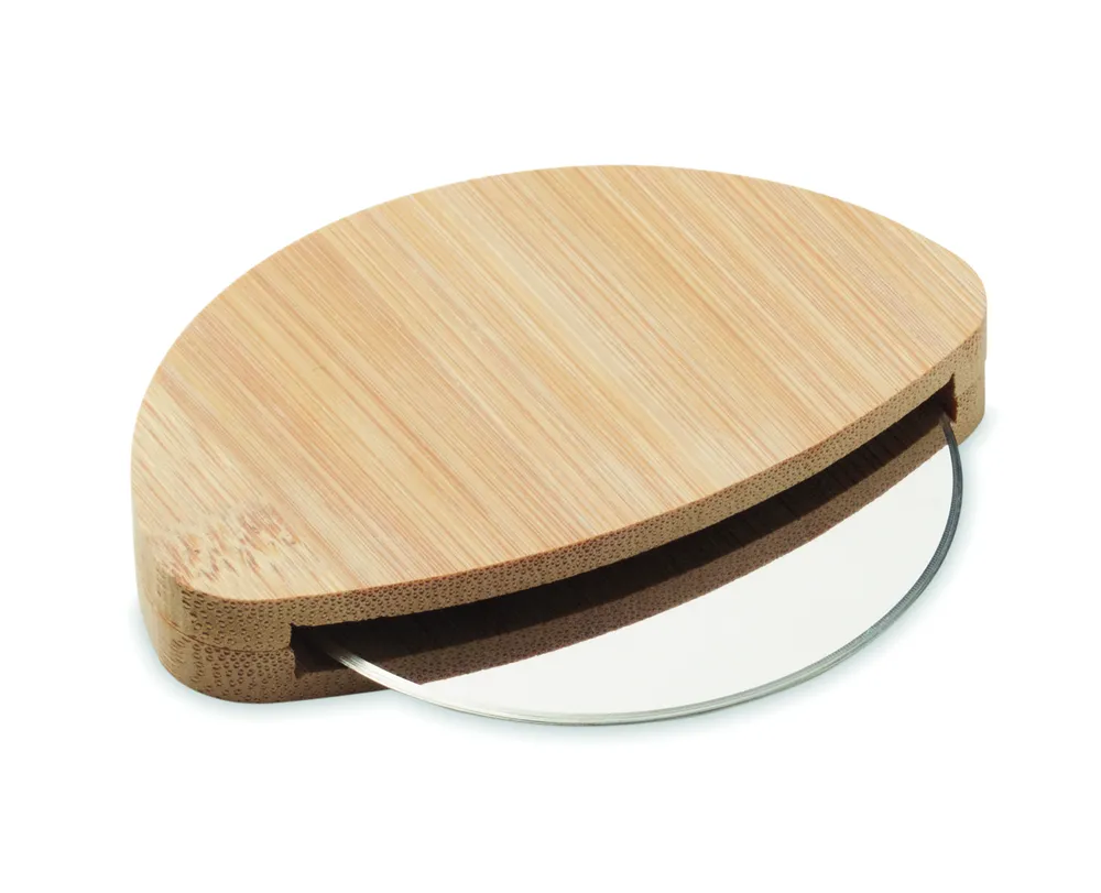 Napol · Ronde bamboe pizzasnijder – Hout
