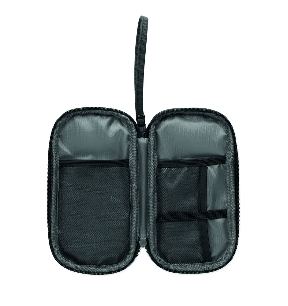 Allthere · 600D RPET tech organizer etui – Zwart
