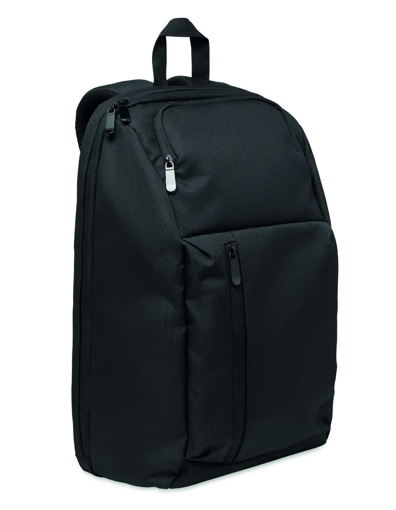 Doha · 15" RPET laptop rugzak 15L – Zwart