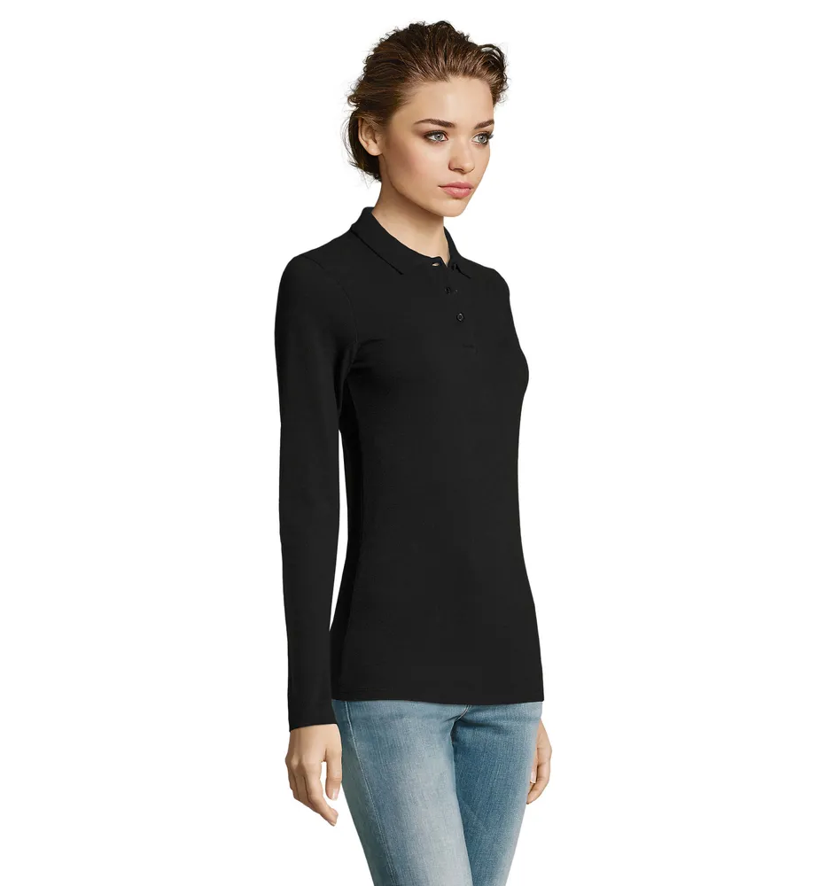 Perfect Lsl Women · Perfect Dames Lsl Polo 180 – Zwart