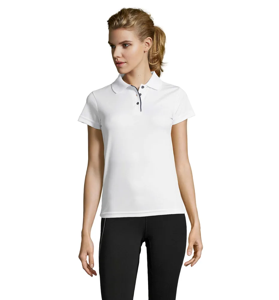 Performer Women Sports Polo – Wit