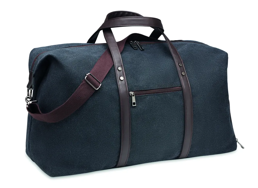 Zurich · Canvas weekendtas 450 gr/m² – Zwart