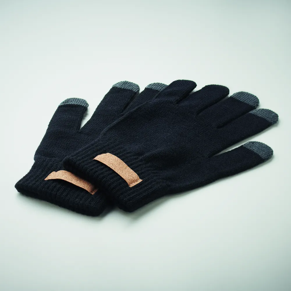 Dactile · RPET tactiele handschoenen – Zwart