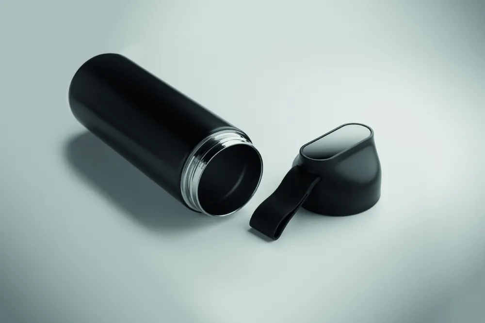 Hithere · Giftset fles & paraplu – Zwart