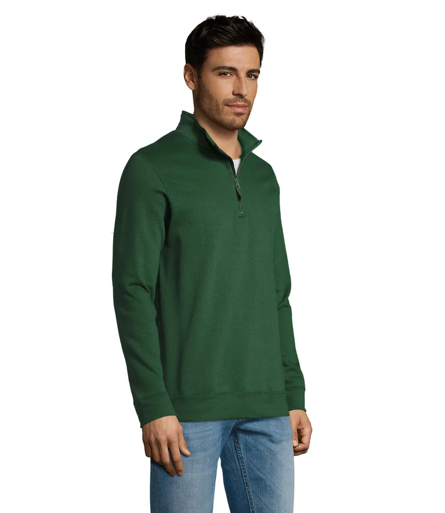 Stan Sweater met Rits 260 – Flesgroen