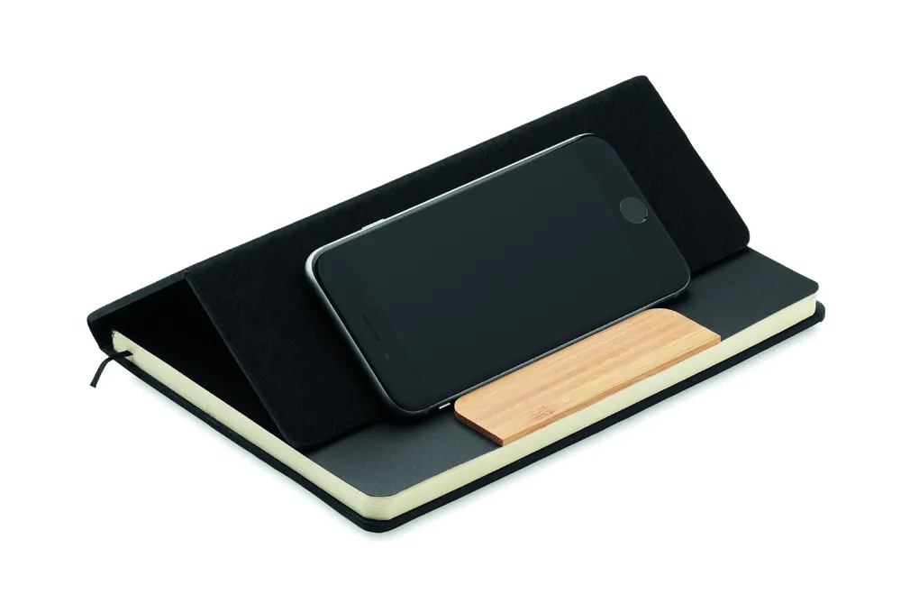 Notemix · Set notitieblok telefoonhouder – Zwart