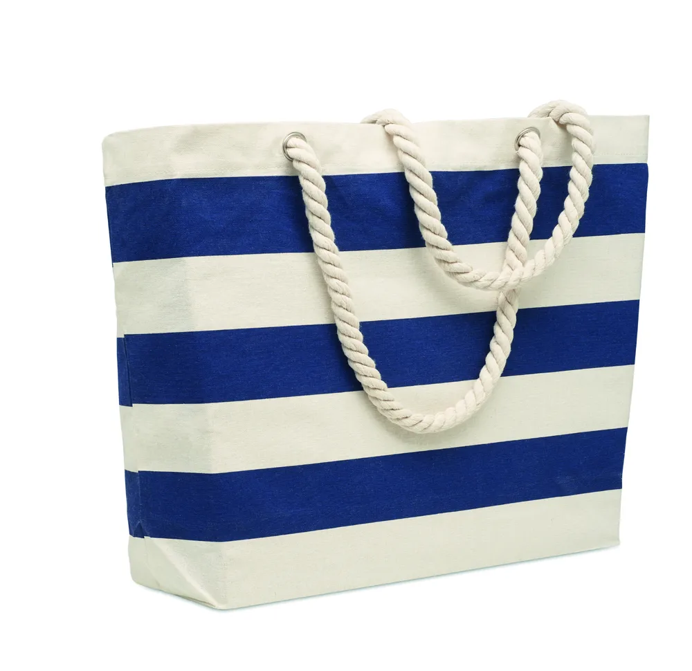 Heaven Stripe · Katoenen strandtas 220 gr/m² – Blauw