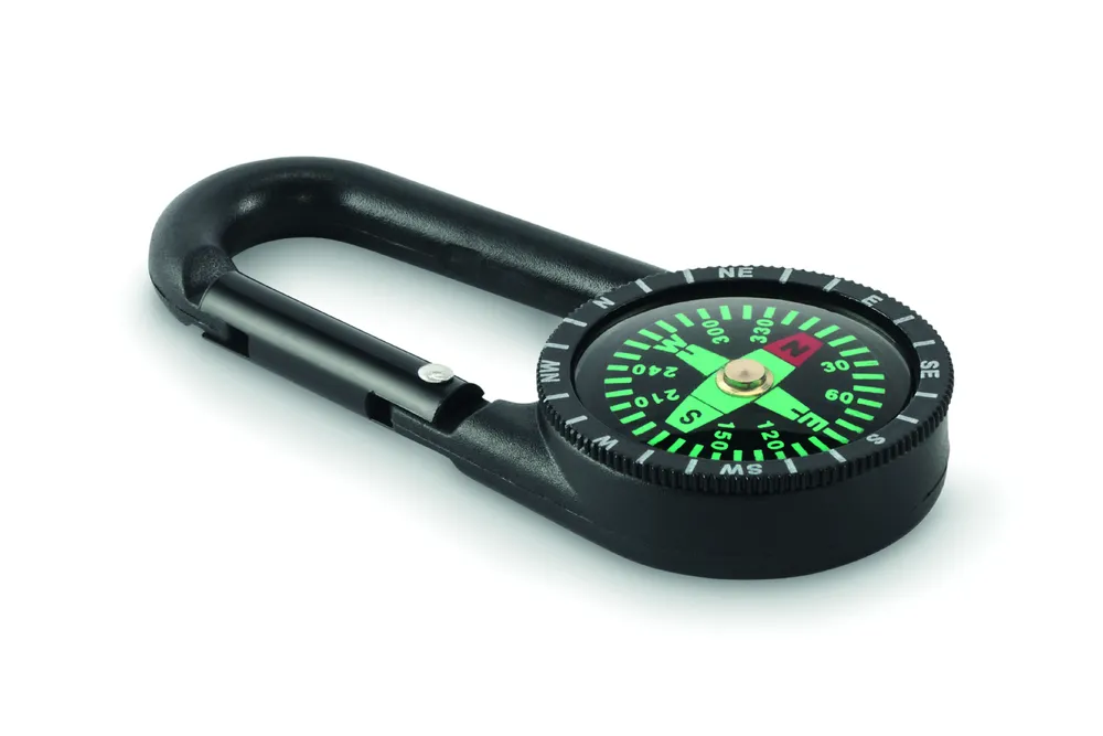 Chaco · Outdoor kompas met karabijn – Zwart