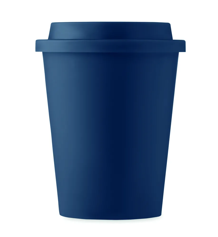 Nola · Dubbelwandige beker Pp 300 ml – Marineblauw