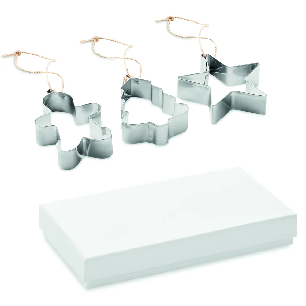 Cuqui Set · Koekvormpjes – Mat zilver