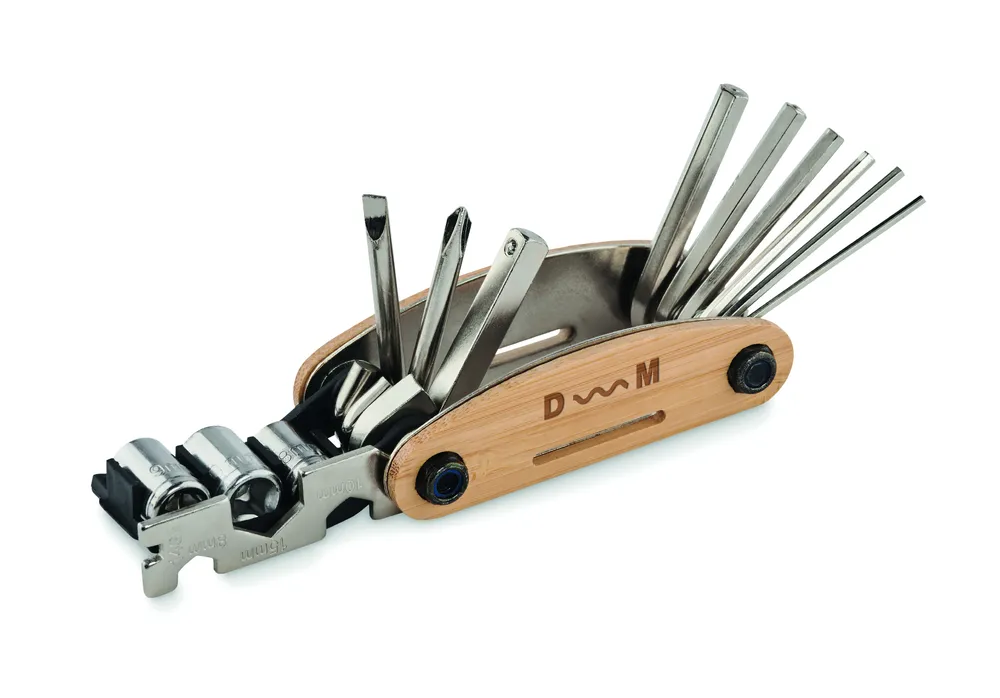 Mano · Zakformaat bamboe multi-tool – Hout