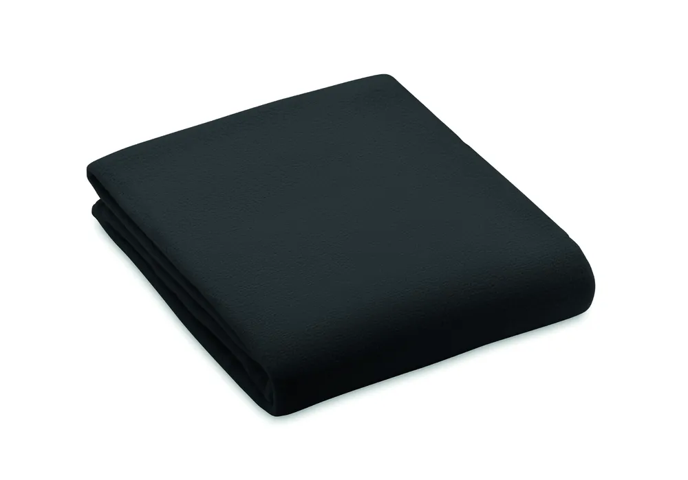 Bogda · RPET fleece deken 130gr/m² – Zwart