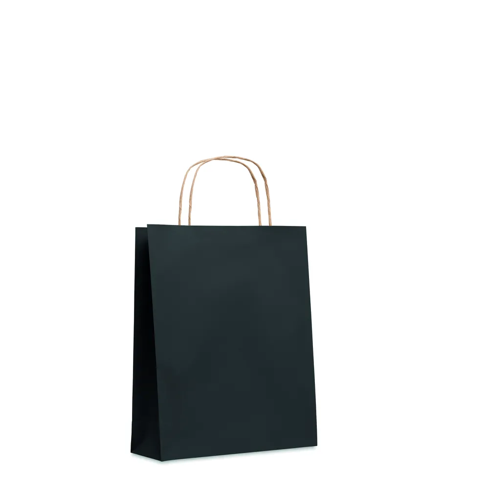 Paper Tone S · Kleine papieren geschenktas – Zwart