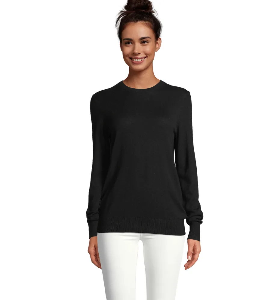 Stuart Women Sweater – Diep zwart