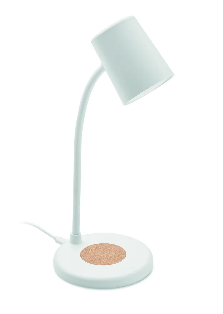 Spot · Lamp met oplader en speaker – Wit